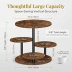 Fushiton Rustic Tiered Dessert Stand Wooden Cupcake Tower, 4-Tier Flower Shaped Cake Stand for Parties, Weddings, and Farmhouse Decor - Image 5
