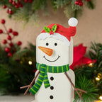 Glitzhome Christmas Stocking Holders for Mantel, Set of 2 Snowman S'Mores Marshmallow Metal Hooks, Heavy Duty Fireplace Hangers for Indoor Holiday Decor - Image 7
