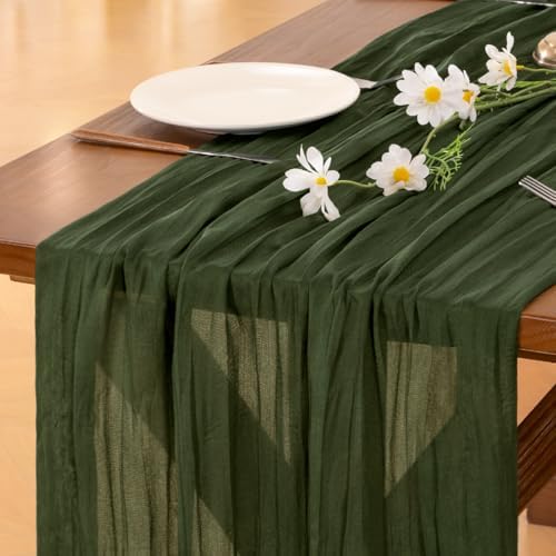 10 Pack Cheesecloth Table Runner Fall Boho Gauze Wedding Party Home Decor - Image 2