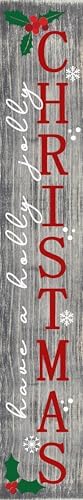 Merry Christmas Porch Leaner Sign Christmas Front Door Decor Sign Christmas Welcome Sign 8"x48" Christmas Tall Porch Sign Farmhouse Christmas Sign by Unknown