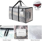 8 Pack Heavy Duty 93L (24.5 Gallon) Stackable Plastic Storage Bins with Lids, Clear Totes – For Home Organization and Storage, Sturdy and Reusable Alternative to Moving Bags - Image 2