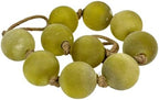Things2Die4 Glass Orb Garland, 49-Inch Frosted Green Natural-Colored Rope - Image 3