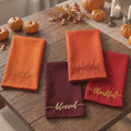 12 Pcs Thanksgiving Fall Napkins Bulk 100% Cotton, 18" x 18" by Unknown