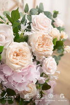 Ling's moment 2 Pack Pink Floral Garland Wedding Arch Flowers - Image 4
