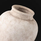 Ceramic Flower Vase, Rustic Farmhouse Decorative Vase Pottery Pampas Grass Vases for Home Decor Table Living Room Entryway Mantel Bookshelf Bedroom Bathroom Kitchen - 6.7" D - Image 3