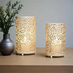 3PCS Candlestick Candle Barrels Moroccan Style Retro Lanterns Projection Lights Hollowed-Out Decorations Home Ramadan Hanging Outdoor Indoor Courtyard Porch Festival Weddings - Image 4