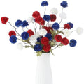 DuHouse 9pcs Artificial Flowers Faux Silk Pompon Mum Chrysanthemum Ball by DuHouse