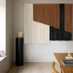 Jakalin Macrame Wall Hanging, Dip Dye Fiber Yarn Art, Boho, 57"x43" - Image 3