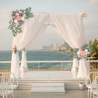 Pink Wedding Arch Flowers Set of 2 - Image 4