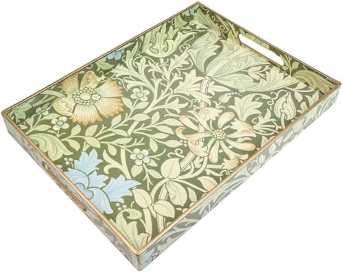 Spsyrine Plastic Serving Tray with Handles for Coffee Table, Compton by Spsyrine