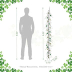 Glitzhome 6ft St. Patrick's Garland Decorations Shamrock Garland with Berry Picks for St. Patrick's Day Party Holiday Fireplace Mantel Front Door Table Decor - Image 2