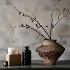Wabi Sabi Rusty Vintage Vase, 6.3" Tall Wabi Sabi Decor Rustic Farmhouse Pottery Vase for Centerpiece, Textured Pottery Flower Vases for Home Decorative, Table, Living Room, Bedroom, Bathroom, Kitchen - Image 6