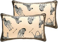 patdrea Designer Velvet Throw Pillow Cover,Set of 2,12"x20"-BrigittaB by patdrea
