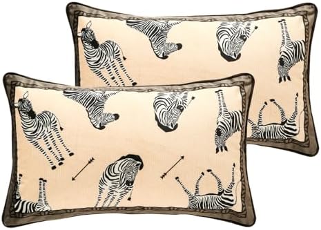 patdrea Designer Velvet Throw Pillow Cover,Set of 2,12"x20"-BrigittaB by patdrea