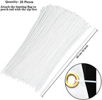 American Flag Bunting Patriotic Pleated Fan Flag USA Flags with Brass Grommets and Zip Ties for 4th of July Memorial Day Decoration Outdoor (5, 1.5x3 Feet) - Image 4