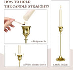 Candlestick Holders Silver, 9 Packs Taper Candle Holder for Candlesticks, Candle Sticks Holder Decor for Home Decor - Image 4