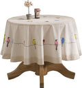 Maison d' Hermine Table Cloth Round Table Reusable 100% Cotton 69" Diameter by MaisondHermine