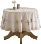Maison d' Hermine Table Cloth Round Table Reusable 100% Cotton 69" Diameter by MaisondHermine