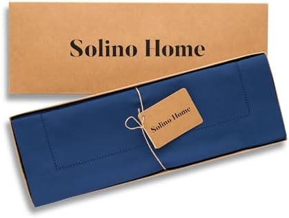 Solino Home Cotton Linen Woven Placemats Lapis Blue, 14 x 19 in, Set of 4 - Image 4