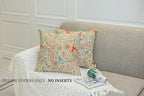 Mika Home Pack of 2 Decorative Accent Throw Pillow Cover Sham Cushion Case,Paisley Pattern,20x20 Inches,Red Teal Cream Multicolor - Image 3