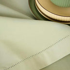 Solino Home Cotton Linen Placemats Sage Hemstitch, 14 x 19 in, Set of 4 - Image 6