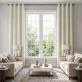 KOUFALL 132 Inch Blackout Curtains, 11FT High Ceiling Extra Long Grommet Drapes for Living Room Bedroom, 2 Panels Set, 11 FT Length 52'' W x 132'' L Inches, Cream Beige by KOUFALL