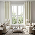 KOUFALL Cream Blackout Curtains 100 Inches Long 2 Panels Set for Living Room, Thermal Insulated Extra Long Grommet Top Drapes for Bedroom, Ivory/Cream Beige by KOUFALL