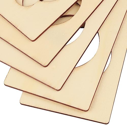 50 Pieces Unfinished Wood Door Knob Hangers, 8.7 x 3.15 x 0.1 Inch, Door Knob Signs for Painting, DIY Craft, Home, Office Hotel Decoration, Business Use, Arts and Crafts - Image 3