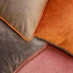 Burnt Orange Terracotta Decorative Throw Pillow Covers, Set of 4, 18x18 Inch Warm Neutral Velvet Accent Pillow Covers - Image 7