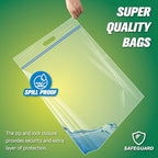HIBAG 15 Gallon Large Storage Bags, 24” x 24” Resealable Clear Bags with Handle, Extra Large XL Heavy Duty for Clothes Pillow Travel Moving, Pack of 15 - Image 3