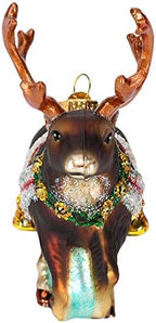 Old World Christmas Ornaments Reindeer Glass Blown Ornaments for Christmas Tree - Image 5
