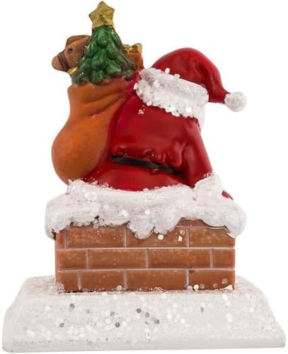 Kurt Adler Resin Santa with Gift Box Stocking Holder, 6.5-Inch - Image 3