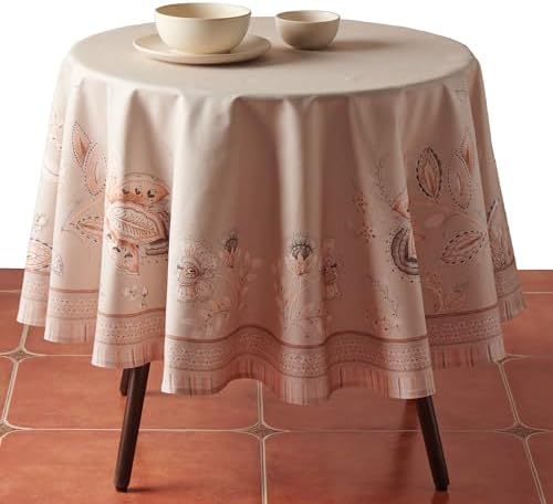 Maison d' Hermine Table Cloth Round Table 100% Combed Cotton 70" Diameter by MaisondHermine