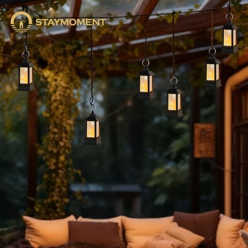 24 Pack Black Mini Lanterns Decorative Indoor, for Wedding Decor - Image 7