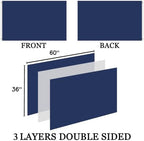 Embroidered Navy Emblem Flag Double Sided 3x5 Outdoor- 300D Heavy Duty Nylon- Military 3x5 Navy Outdoor Banner Flag- Brass Grommets & 4 Rows Stitched - Image 3