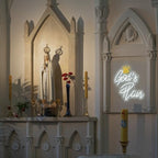 Horseneon Gods Plan Neon Sign Jesus White LED Sign for Bedroom Living Room - Image 2