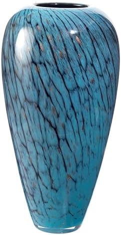 Hand Blown Glass Vase, 13.7 Inch Large Colored Decorative Vase for Home Decor, Ideal for Living Room, Dining Table, Office, Fireplace Mantel, Shelf Display & Wedding Centerpieces by MOMOTOR