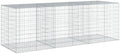 vidaXL Gabion Basket with Cover 118.1"x39.4"x39.4" Galvanized Iron by vidaXL