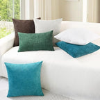 CaliTime Decorative Couch Throw Pillow Covers 26 X 26 Inches Lake Blue - Image 4