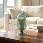 Skeem Glass Match Cloche - Teal - Includes 120 Small Match Sticks - Perfect Fireplace Decor, Decorative Matches for Candles - Image 4