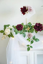 PONATIA 5FT Handcrafted Artificial Rose Flower Garland - Image 3
