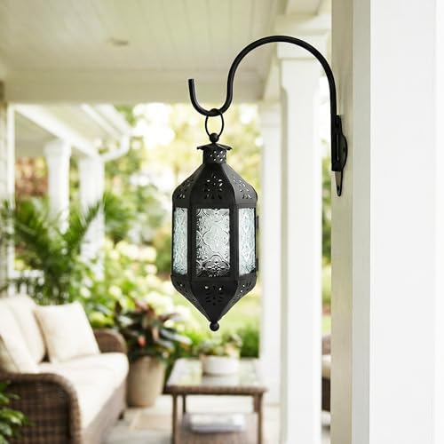 Vela Lanterns Decorative Indoor Hanging Candle Lantern, Clear, 2-Pack - Image 6