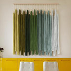 Macrame Wall Hanging Large Geometric Handmade Beaded Tassel Decor 39"W*45"L - Image 5