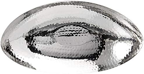 Elegance Hammered 14-1/2 by 8-Inch Stainless Steel Oval Fruit Bowl - Image 4