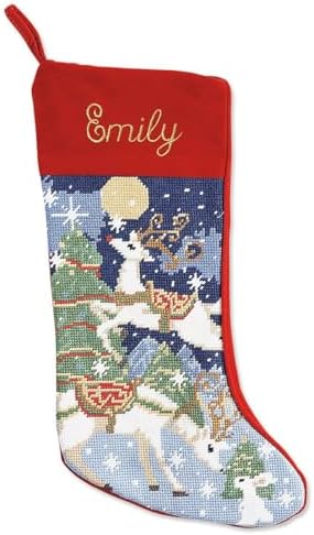 Lillian Vernon Personalized Heirloom Needlepoint Stocking by LillianVernon