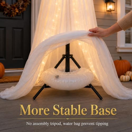 Halloween Decorations Outdoor 3 Pack Lighted Ghost-Family with Timer Remote - Image 5