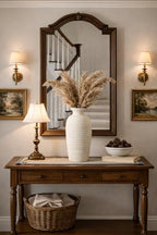 Vaseking Ceramic Natural Rustic Vase, 14.4 Inch Large Vintage Flower Threaded Decorative Farmhouse Tall Vase for Home Decor, Living Room, Shelf Decor, Wedding, Housewarming Gift, Off-White - Image 6