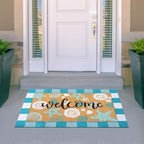 Tinideya 2 Pcs Summer Coastal Door Mat Beach for Front Porch Decor - Image 6