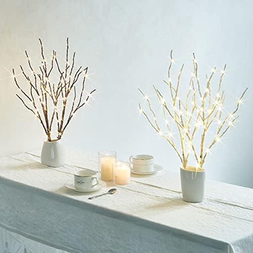 Birchlitland Lighted Brown Branches 18IN 70L Warm White Fairy Lights, LED Willow Branch Lights with Timer Battery Operated for Home Bedroom Living Room Vase Decoration - Image 7
