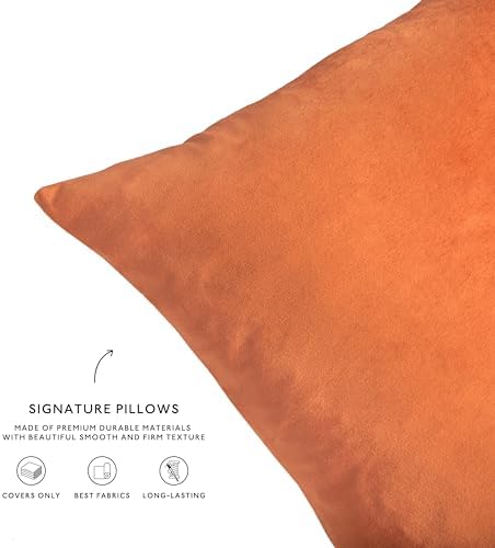 MONDAY MOOSE Decorative Throw Pillow Covers Cushion Cases, Set of 4 Soft Velvet Modern Designs, Mix and Match for Home Decor, Pillow Inserts Not Included (20x20 inch, Purple/Teal) - Image 7